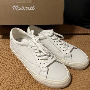 Madewell White Leather Sneakers